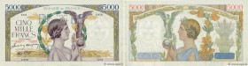 Country : FRANCE 
Face Value : 5000 Francs VICTOIRE Impression à plat  
Date : 19 mars 1942 
Period/Province/Bank : Banque de France, XXe siècle 
Cata...