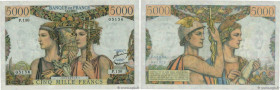 Country : FRANCE 
Face Value : 5000 Francs TERRE ET MER  
Date : 02 janvier 1953 
Period/Province/Bank : Banque de France, XXe siècle 
Catalogue refer...