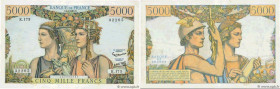 Country : FRANCE 
Face Value : 5000 Francs TERRE ET MER  
Date : 04 juillet 1957 
Period/Province/Bank : Banque de France, XXe siècle 
Catalogue refer...