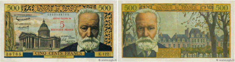 Country : FRANCE 
Face Value : 5 NF sur 500 Francs Victor HUGO  
Date : 12 févri...