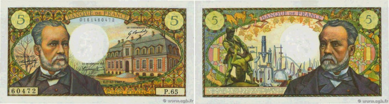 Country : FRANCE 
Face Value : 5 Francs PASTEUR  
Date : 07 décembre 1967 
Perio...