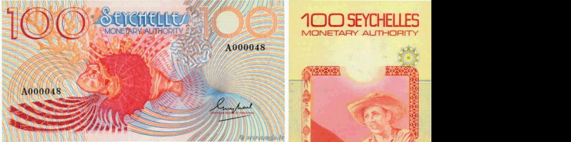Country : SEYCHELLES 
Face Value : 100 Rupees Petit numéro 
Date : (1979) 
Perio...