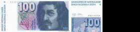 Country : SWITZERLAND 
Face Value : 100 Francs  
Date : 1993 
Period/Province/Bank : Banque Nationale Suisse 
Catalogue reference : P.57m 
Alphabet - ...