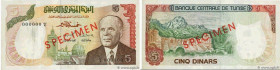 Country : TUNISIA 
Face Value : 5 Dinars Spécimen 
Date : 15 octobre 1980 
Period/Province/Bank : Banque de l'Afrique Occidentale 
Catalogue reference...