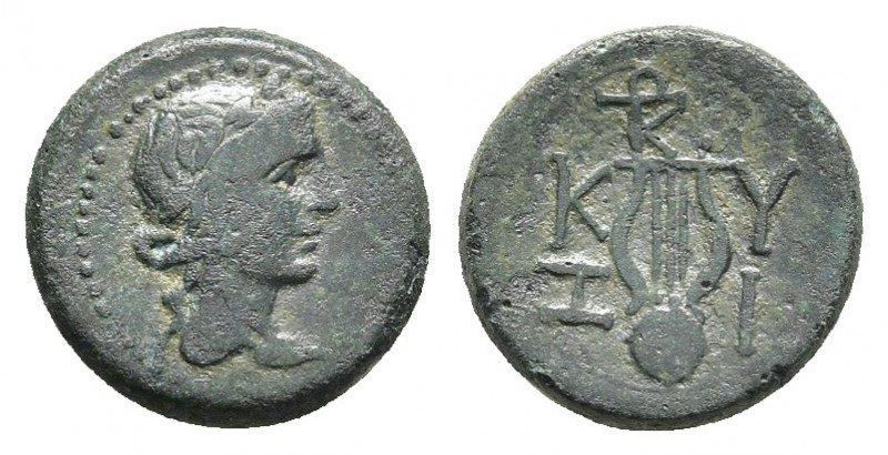 MYSIA. Cyzicus. Pseudo-autonomous (1st century). Ae.
Obv: Laureate head of Apol...