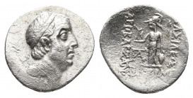 KINGS OF CAPPADOCIA. Ariobarzanes I Philoromaios (96-63 BC). Drachm. Mint A (Eusebeia under Mt. Argaios). Dated RY 31 (65/4 BC).
Obv: Diademed head r...