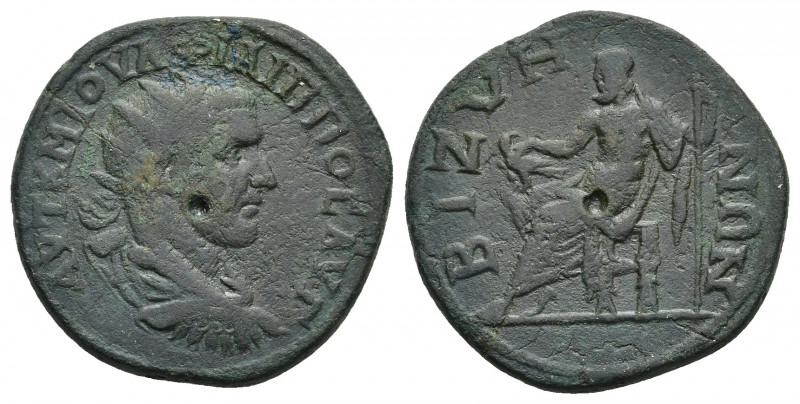 THRACE. Bizya. Philip I the Arab (244-249). Ae.
Obv: AYT K M IOYΛ ΦIΛIΠΠOC AVΓ....