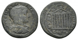 MYSIA. Cyzicus. Gordian III. AD 238-244. Æ.
Obv: Laureate, draped and cuirassed bust right, seen from behind.
Rev: Octastyle temple.
Cf. SNG France...