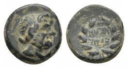 PHRYGIA. Eumenia. Before 133 BC.
Obv: Laureate head of Zeus to right.
Rev: EYMENEΩN. in two lines within wreath.
SNG Copenhagen 377-378, BMC 1-4.
...