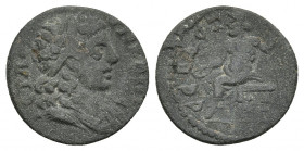 PHRYGIA. Sebaste. Pseudo-autonomous issue AD 100-276.
Obv: IEPA CVNKΛHTOC.
Draped bust right.
Rev: CEBAC[THNΩΝ].
Zeus seated left, holding sceptre...