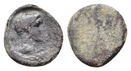 IONIA. Ephesus. PB Tessera (Circa 1st century).
Obv: Laureate, draped and cuirassed bust (Flavian = Titus or Domitian) right.
Rev: Blank.
Cf. Gülba...