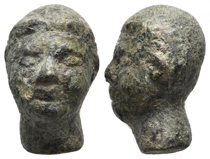 Ancient Rome.Circa 1st-3rd century AD.Bronze. Bust Applique

Weight :43.7 gr
...