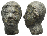 Ancient Rome.Circa 1st-3rd century AD.Bronze. Bust Applique

Weight :43.7 gr

Diameter : 30 mm