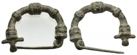 Ancient Rome.Circa 1st-3rd century AD.Nice bronze fibula

Weight : 16.8 gr

Diameter : 40 mm