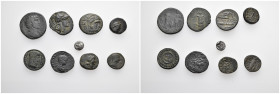 9 Greek - roman mixed coins.
Obv: .
Rev: .
.
Condition: See picture.
Weight: g.
Diameter: mm.