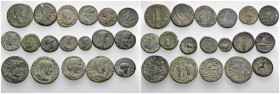 18 Roman provincial coins.
Obv: .
Rev: .
.
Condition: See picture.
Weight: g.
Diameter: mm.