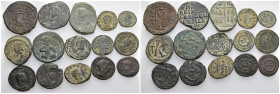 15 Roman - Byzantine mixed coins.
Obv: .
Rev: .
.
Condition: See picture.
Weight: g.
Diameter: mm.