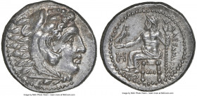 MACEDONIAN KINGDOM. Alexander III the Great (336-323 BC). AR drachm (17mm, 4.32 gm, 11h). NGC Choice AU 5/5 - 5/5. Lifetime issue of Miletus, ca. 325-...