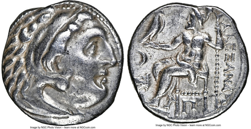 THRACIAN KINGDOM. Lysimachus (305-281 BC). AR drachm (16mm, 12h). NGC VF. Posthu...