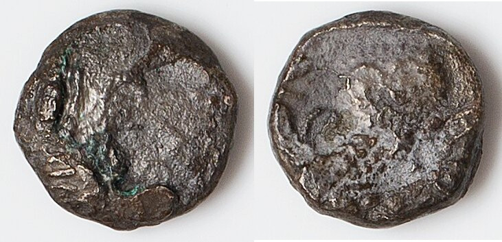 ATTICA. Athens. Ca. 454-404 BC. AR/AE fourree drachm (15mm, 2.30 gm, 2h). Fine, ...