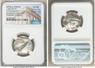 ATTICA. Athens. Ca. 440-404 BC. AR tetradrachm (24mm, 17.14 gm, 8h). NGC Choice AU 5/5 - 3/5. Mid-mass coinage issue. Head of Athena right, wearing ea...