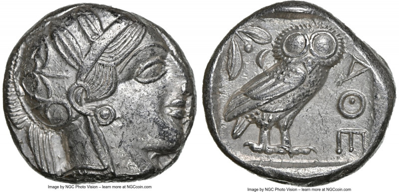 ATTICA. Athens. Ca. 440-404 BC. AR tetradrachm (23mm, 17.19 gm, 5h). NGC Choice ...