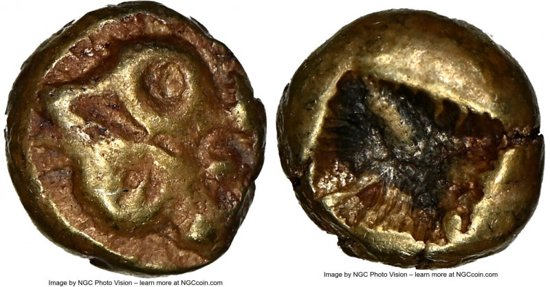 IONIA. Uncertain mint. Ca. 625-550 BC. EL 1/24 stater or myshemihecte (6mm, 0.62...