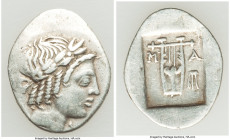 LYCIAN LEAGUE. Masicytes. Ca. 27-20 BC. AR hemidrachm (19mm, 1.75 gm, 12h). Choice Fine. Period IV, Series 6. Laureate head of Apollo right; Λ-Y below...