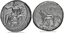 CILICIA. Tarsus. Mazaeus, as Satrap (ca. 361-328 BC). AR stater (20mm, 10.43 gm, 11h). NGC Choice XF 3/5 - 4/5. B'LTRZ (Aramaic), Baaltars seated left...