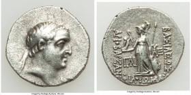 CAPPADOCIAN KINGDOM. Ariobarzanes I Philoromaeus (96-66/3 BC). AR drachm (18mm, 4.07 gm, 1h). Choice VF. Eusebeia under Mount Argaeus, dated Year 3 (o...
