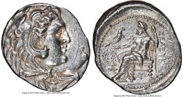 SELEUCID KINGDOM. Seleucus I Nicator, as Satrap (312-281 BC). AR tetradrachm (30mm, 16.03 gm, 2h). NGC Choice AU 3/5 - 5/5, double struck. Posthumous ...