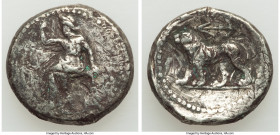 SELEUCID KINGDOM. Seleucus I Nicator, as Satrap (321-281 BC). AR stater or double-shekel (24mm, 14.37 gm, 12h). About Fine, tooled. Babylon II, the "N...
