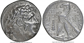 PHOENICIA. Tyre. Ca. 126/5 BC-AD 65/6. AR shekel (29mm, 14.02 gm, 1h). NGC Choice VF 4/5 - 3/5. Dated Civic Year 30 (97/6 BC). Laureate head of Melqar...