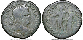 THRACE. Augusta Trajana. Caracalla (AD 198-217). AE (31mm, 1h). NGC Fine. AVT K M AVP CEVH-ANTΩNEINOC, laureate bust of Caracalla right / ΑVΓOVC-ΤΗC-Τ...