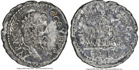 CAPPADOCIA. Caesarea. Septimius Severus (AD 193-211). AR drachm (18mm, 11h). NGC Choice XF. Dated Regnal Year 16 (AD 207/8). AY KAI Λ CЄΠ CЄOYHPOC, la...