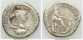 ANTIOCH. Seleucis and Pieria. Trajan (AD 98-117). AR tetradrachm (27mm, 12.91 gm, 6h). About Fine. Dated year 15, COS V, AD 111. AYTOK P KAIC NЄP TPAI...