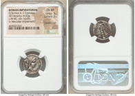 Q. Sicinius and C. Coponius (ca. 49 BC). AR denarius (18mm, 4.02 gm, 5h). NGC Choice XF 5/5 - 2/5, bankers mark. Military mint traveling with Pompey t...