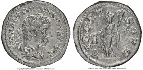 Elagabalus (AD 218-222). AR denarius (20mm, 3.42 gm, 7h). NGC AU 4/5 - 5/5. Rome. IMP ANTONINVS PIVS AVG, laureate, draped bust of Elagabalus right, s...