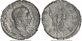 Severus Alexander (AD 222-235). AR denarius (19mm, 3.38 gm, 12h). NGC MS 4/5 - 3/5. Rome, AD 224. IMP C M AVR SEV ALEXAND AVG, laureate, draped bust o...