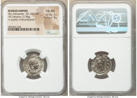 Severus Alexander (AD 222-235). AR denarius (20mm,3.39gm 1h). NGC Choice AU 5/5 - 4/5. Rome, AD 223. IMP C M AVR SEV ALEXAND AVG, laureate and draped ...