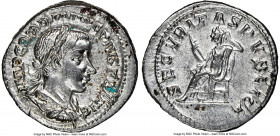 Gordian III (AD 238-244). AR denarius (20mm, 3.49 gm, 7h). NGC MS 4/5 - 3/5, scratches. Rome, ca. AD 241. IMP GORDIANVS PIVS FEL AVG, laureate, draped...