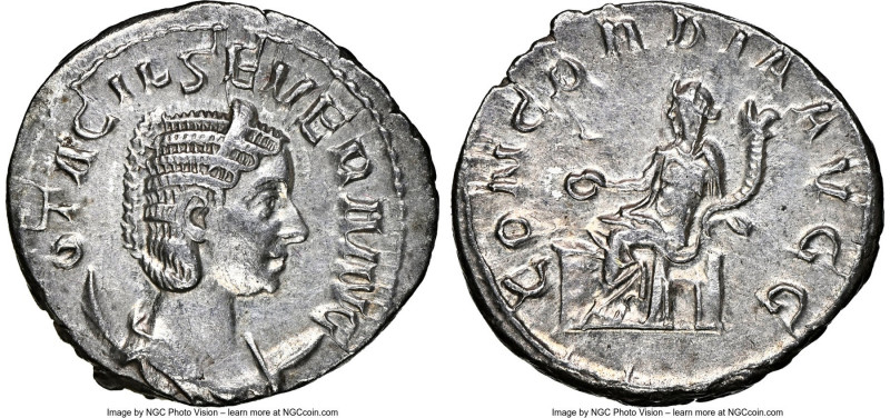Otacilia Severa (AD 244-249). AR antoninianus (22mm, 4.35 gm, 6h). NGC AU 5/5 - ...