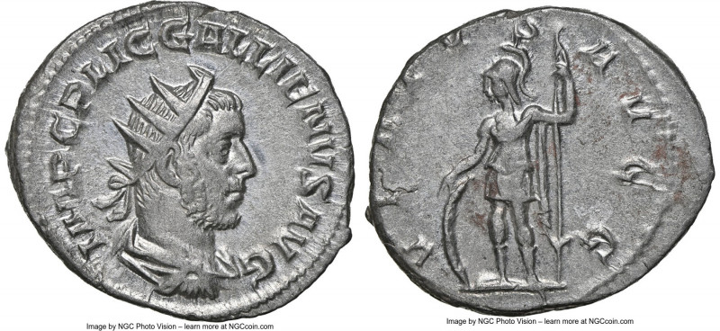 Gallienus, Joint Reign (AD 253-268). BI antoninianus (22mm, 12h). NGC AU. Rome. ...