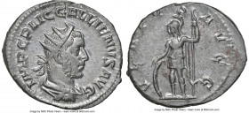 Gallienus, Joint Reign (AD 253-268). BI antoninianus (22mm, 12h). NGC AU. Rome. IMP C P LIC GALLIENVS AVG, radiate, draped bust of Gallienus right, se...