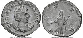 Salonina, Joint Reign (AD 254-268). BI antoninianus (22mm, 6h). NGC Choice XF. Rome. CORN SALONINA AVG, draped bust of Salonina right on crescent, see...