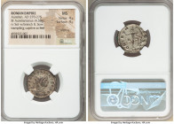 Aurelian (AD 270-275). BI antoninianus (21mm, 4.58 gm, 6h). NGC MS 4/5 - 4/5, Silvering. Rome, 1st officina, AD 275. IMP AVRELIANVS AVG, radiate, cuir...