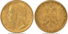 Zog I gold 20 Franga Ari 1927-R AU58 NGC, Rome mint, KM10, Fr-2. Mintage: 6,000. AGW 0.1867 oz. 

HID09801242017

© 2022 Heritage Auctions | All R...