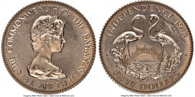 British Commonwealth. Elizabeth II gold 50 Dollars 1973-JP MS67 NGC, John Pinches mint, KM48. Independence Day 1973 commemorative. AGW 0.2515 oz. 

...
