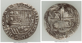 Philip II Cob Real ND (1555-1598) P-A VF (Holed), Potosi mint, Cal-244. 21.9mm. 3.17gm. 

HID09801242017

© 2022 Heritage Auctions | All Rights Re...
