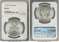 Republic "Star" Peso 1932 MS62 NGC, Philadelphia mint, KM15.2.

HID09801242017

© 2022 Heritage Auctions | All Rights Reserved